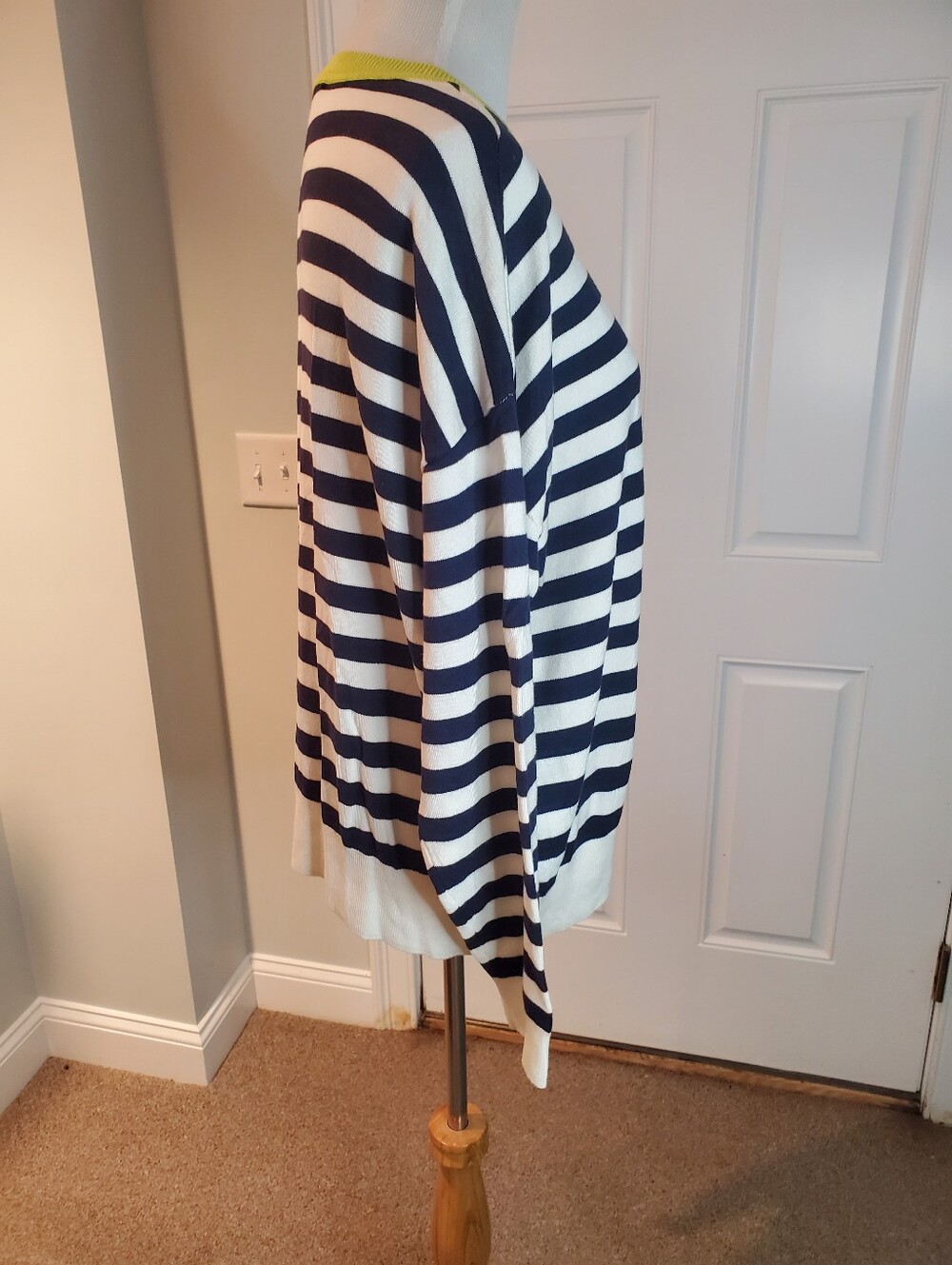 Carla Rockmore Contrast Trim Striped Sweater - Picture 3 of 6